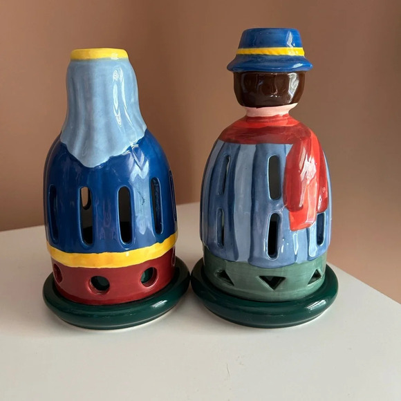 VILLEROY & BOCH Jesus Mary Decolight Candleholders tea light nativity - Picture 2 of 8